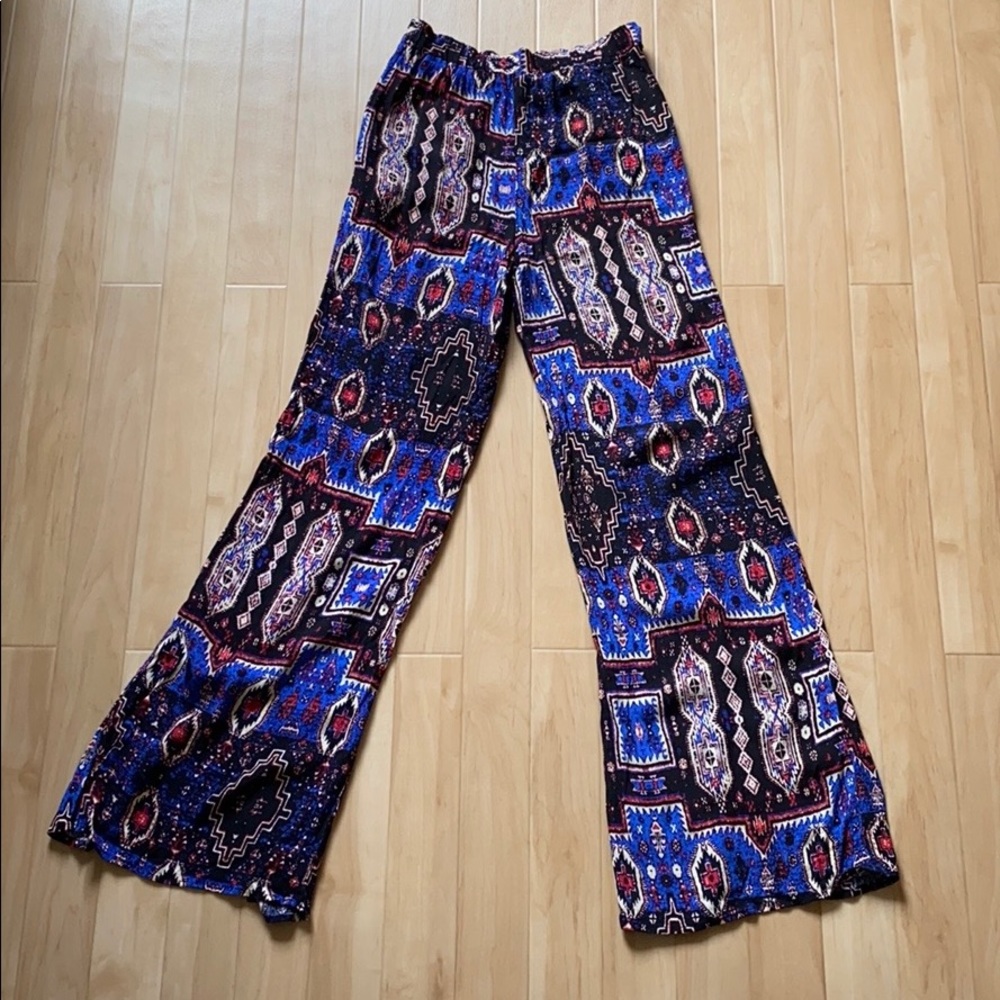 Forever 21 Geometric Boho Wide-leg Pants